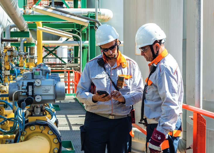 Empleados del Complejo Industrial de Cartagena